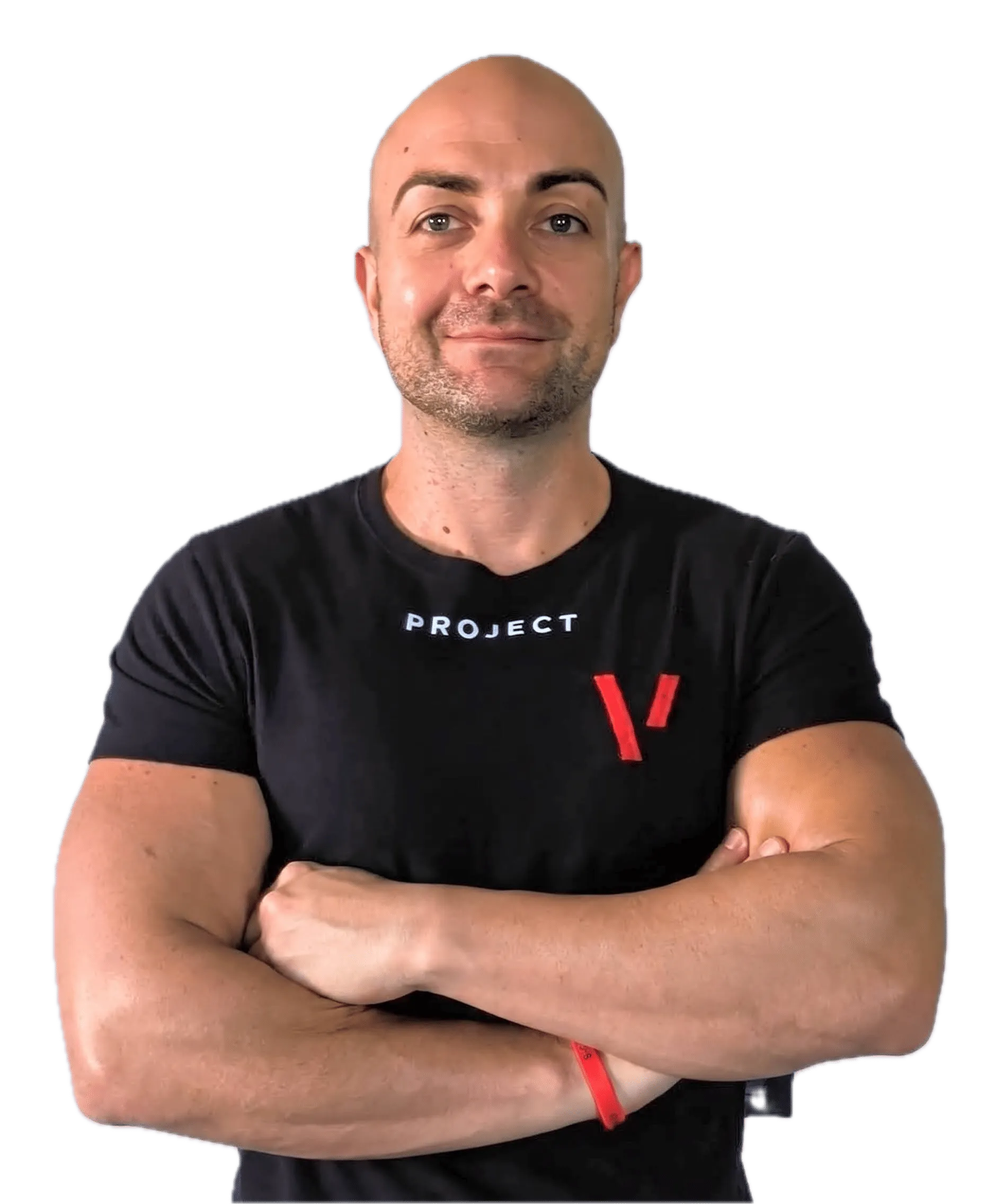Daniele Belfiore, personal trainer, a braccia incrociate